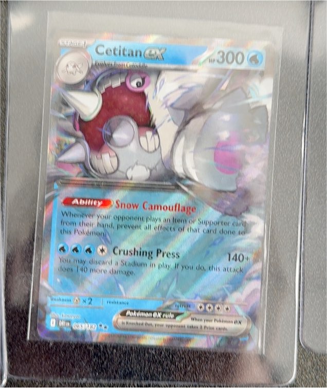 2023 Pokémon SV10: Destined Rivals #065 Cetitan ex — front