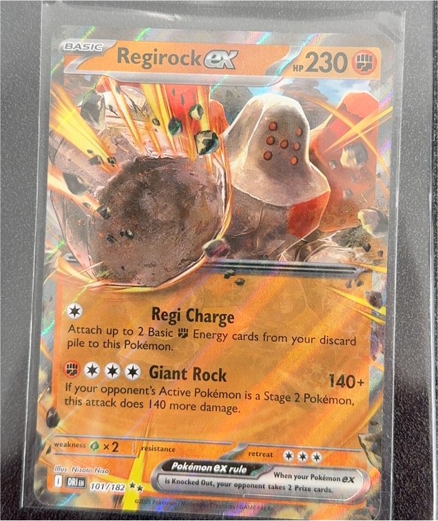 2025 Pokémon SV10: Destined Rivals #101 Regirock ex — front