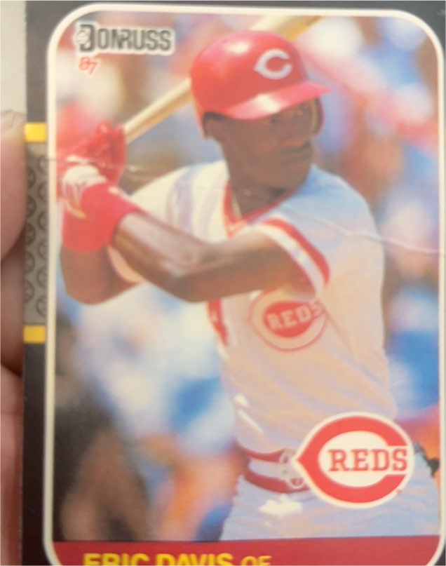1987 Donruss #265 Eric Davis — front
