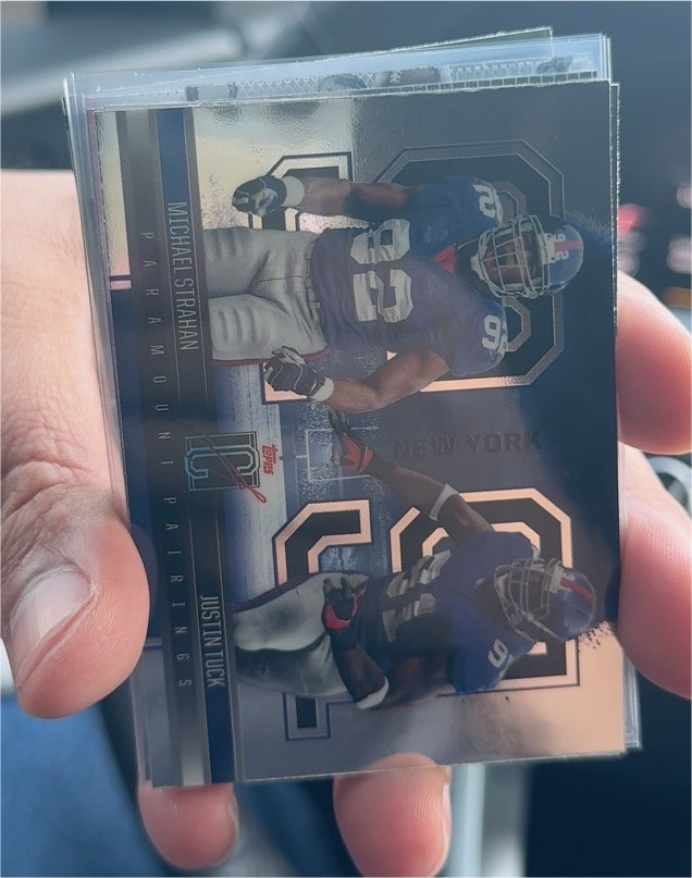 2024 Topps Signature Class Paramount Pairings #PP-6 Michael Strahan & Justin Tuck — front