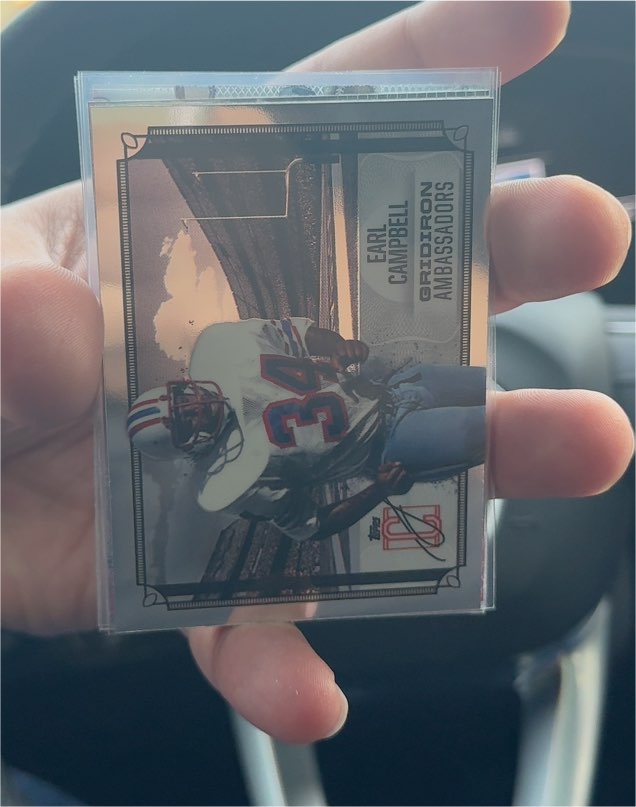 2025 Topps Signature Class Gridiron Ambassadors #GA-29 Earl Campbell — front