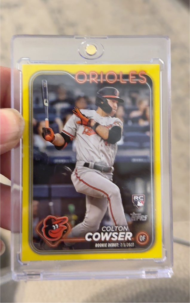 2024 Topps Update #US72 Colton Cowser Rookie Debut — front
