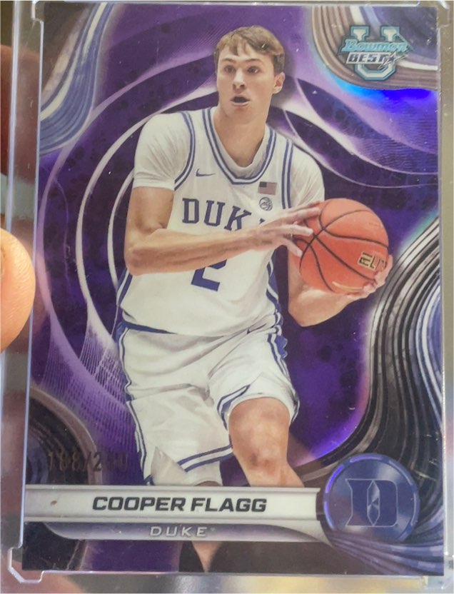 2024-25 Bowman University Best #16 Cooper Flagg — front
