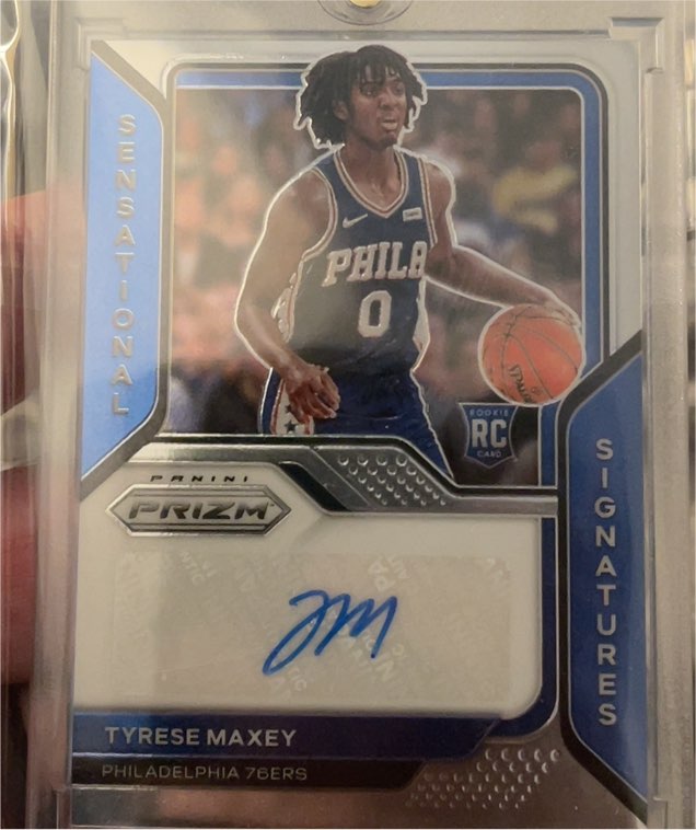 2020-21 Panini Prizm Sensational Signatures #SS-TMX Tyrese Maxey — front