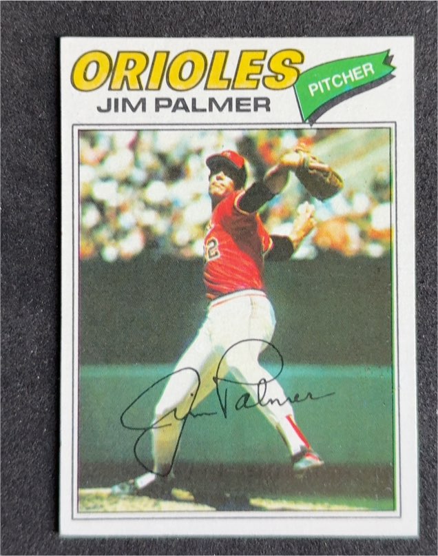 1977 Topps #600 Jim Palmer — front