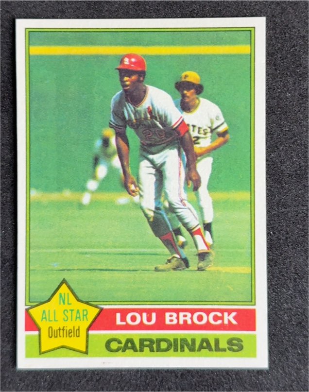 1976 Topps #10 Lou Brock — front