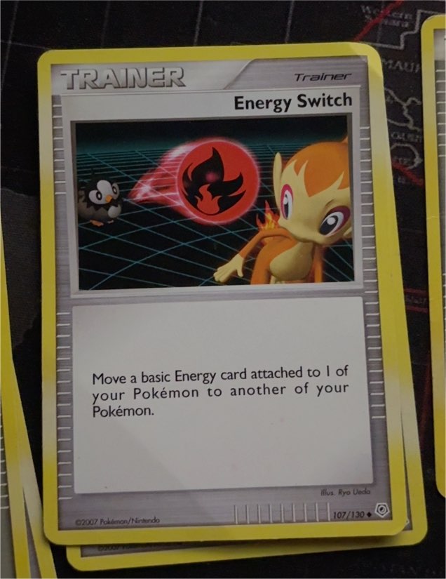 2007 Pokémon Diamond & Pearl #107 Energy Switch — front