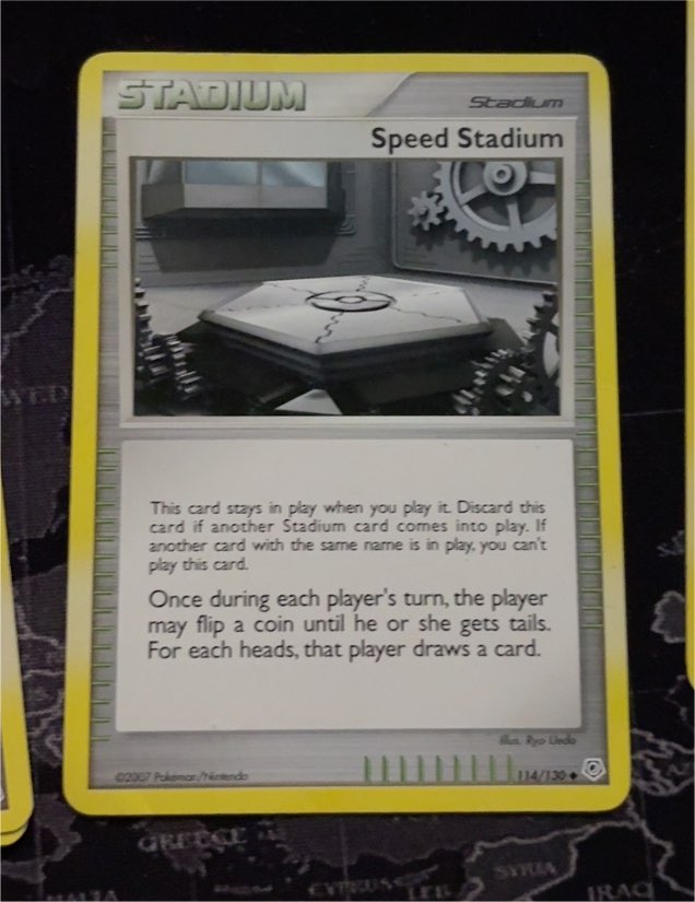 2007 Pokémon Diamond & Pearl #114 Speed Stadium — front