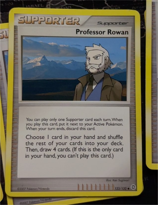 2007 Pokémon Secret Wonders #123 Professor Rowan — front