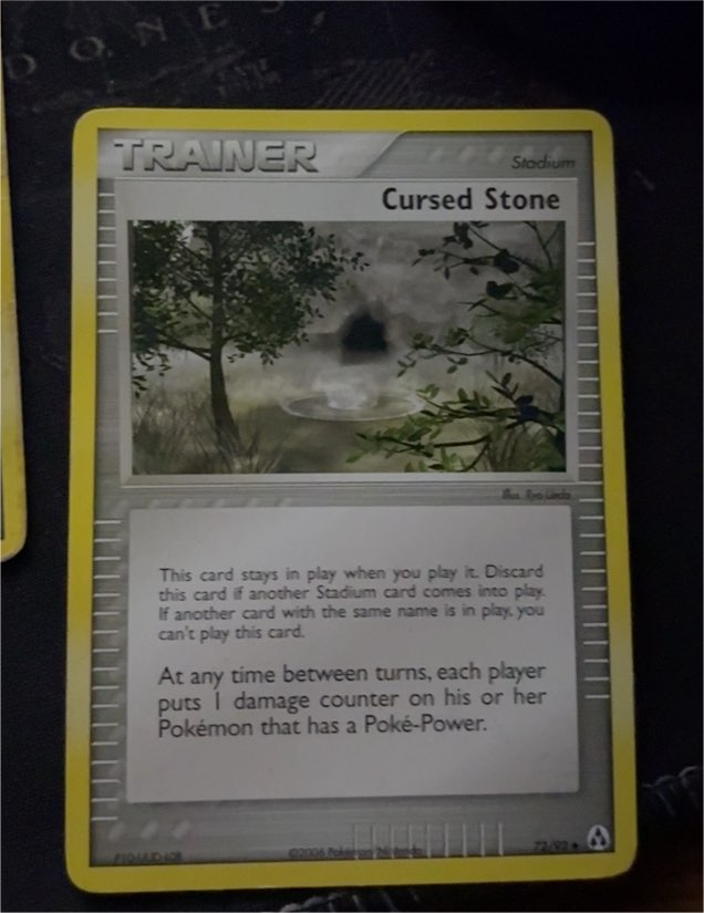 2006 Pokémon EX Legend Maker #72 Cursed Stone — front