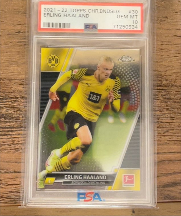 2021-22 Topps Chrome Bundesliga #30 Erling Haaland — front