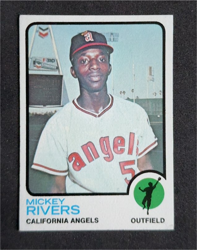 1973 Topps #597 Mickey Rivers — front