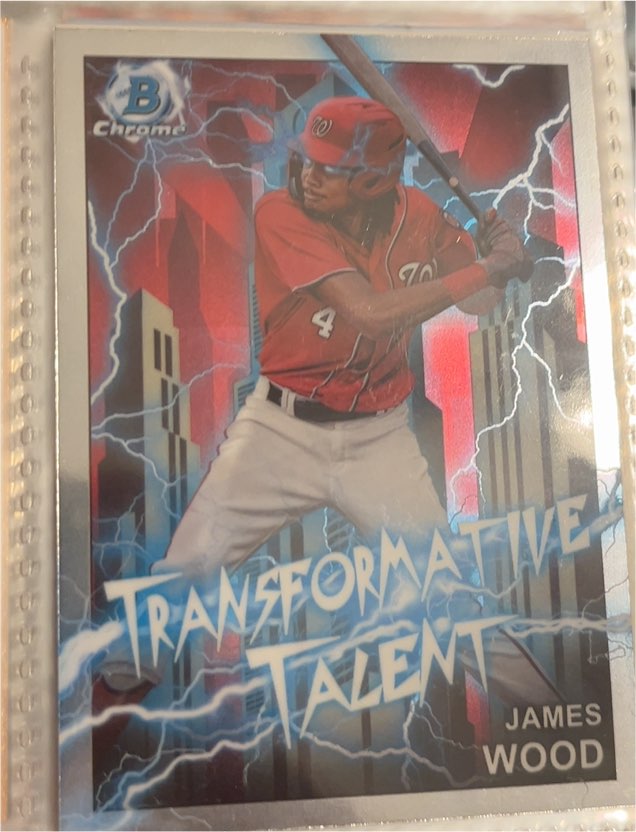 2023 Bowman Chrome Draft #TT-15 James Wood — front
