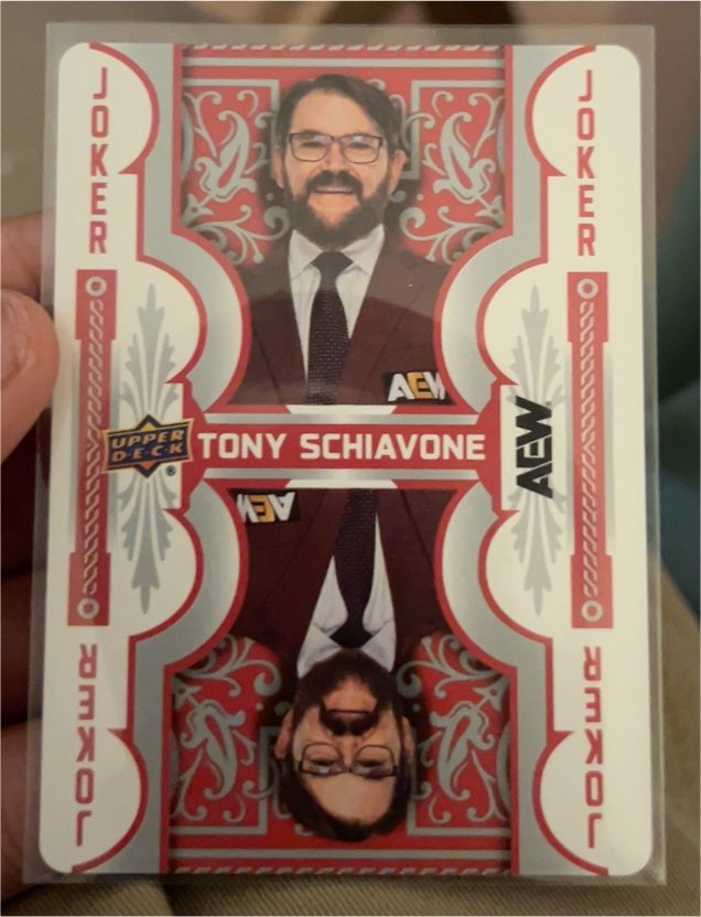 2025 Upper Deck AEW Double or Nothing Joker Tony Schiavone — front
