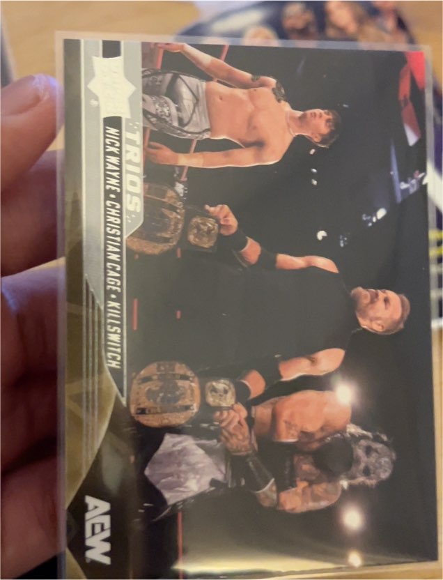 2025 Upper Deck AEW #90 Trios Nick Wayne/Christian Cage/Killswitch — front