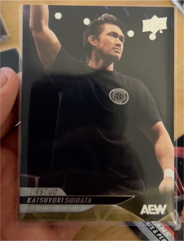 2025 Upper Deck AEW #65 Katsuyori Shibata First UD — front