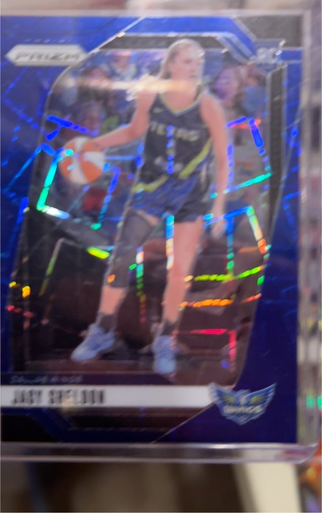 2024 Panini Prizm WNBA #4 Jacy Sheldon Blue Velocity Prizms — front