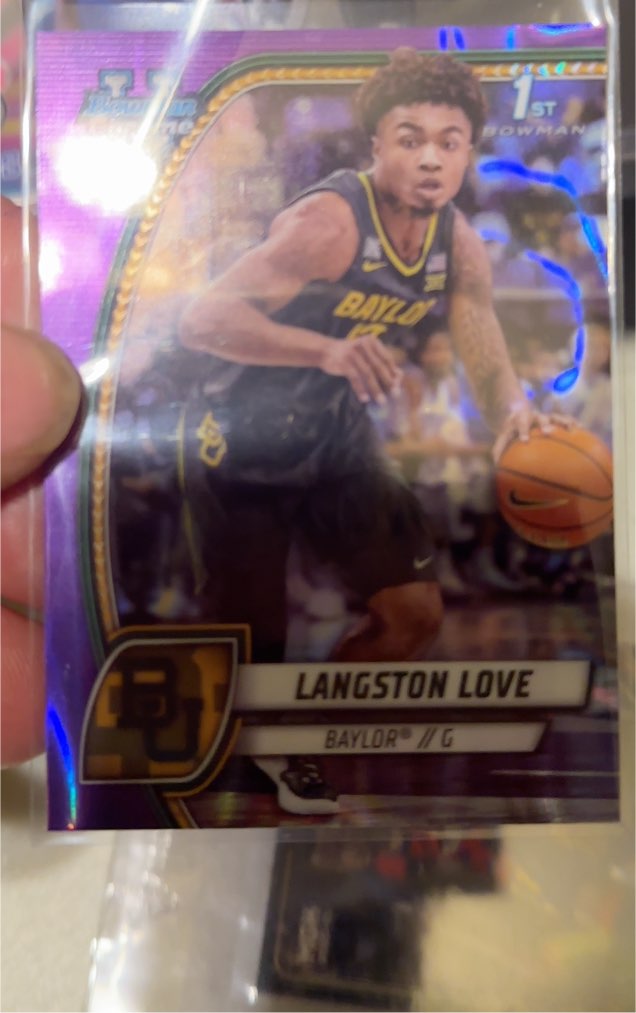 2024-25 Bowman University Chrome #50 Langston Love — front