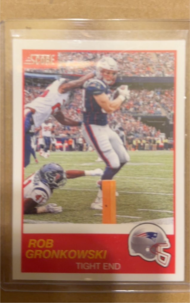 1989 Score Rob Gronkowski — front