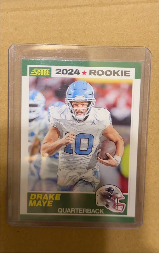 2024 Panini Score #3 Drake Maye 35th Anniversary Rookie — front