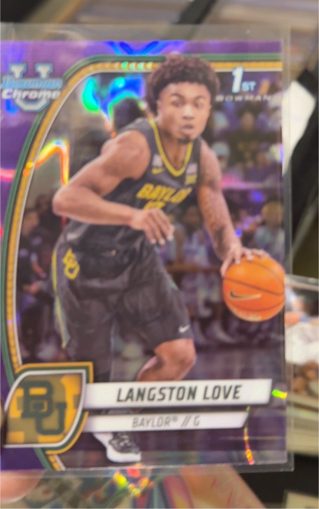 2024-25 Bowman University Chrome #50 Langston Love — front
