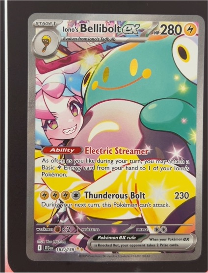 2025 Pokémon SV Journey Together #183/159 Iono's Bellibolt ex — front