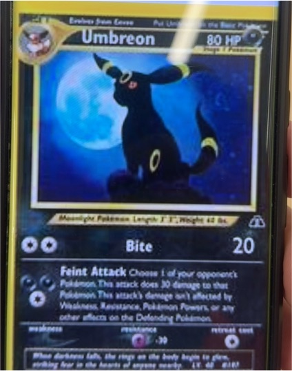 2001 Neo Discovery #13 Umbreon — front