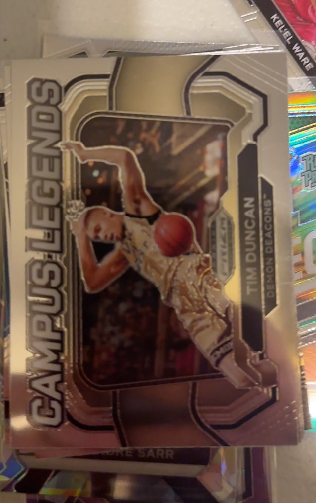 2024 Panini Prizm Draft Picks #1 Tim Duncan Campus Legends — front