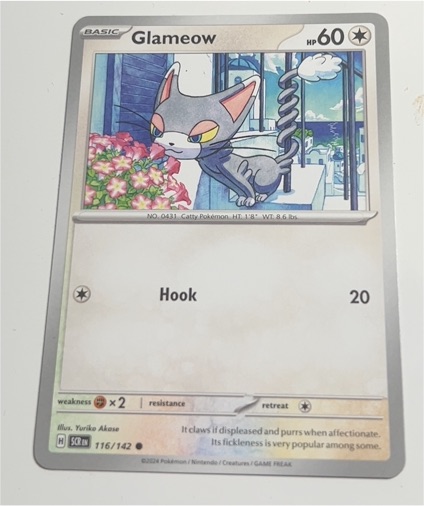 2023 Pokémon SV07: Stellar Crown #116 Glameow — front