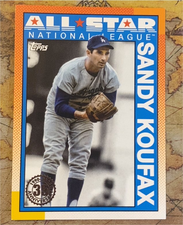 1990 Topps All-Star #90AS-46 Sandy Koufax — front