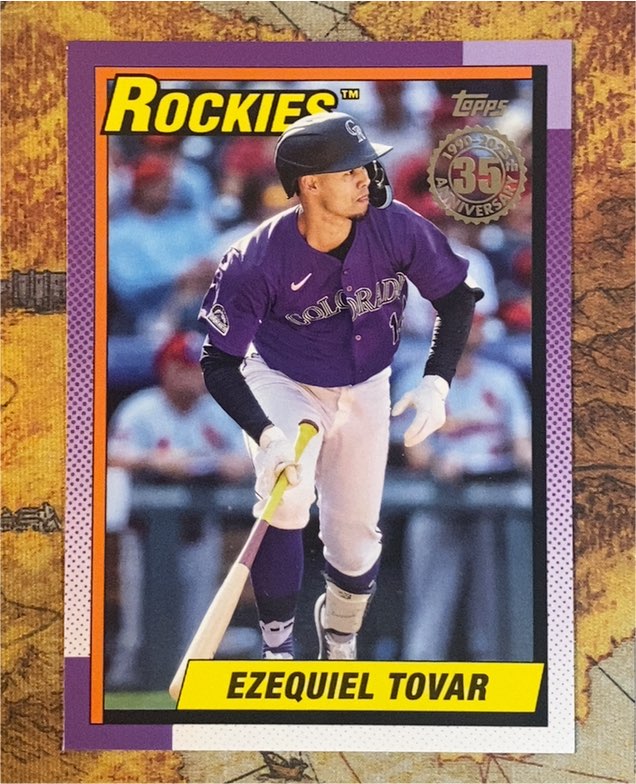 2025 Topps Series 2 1990 Topps #90B2-48 Ezequiel Tovar — front