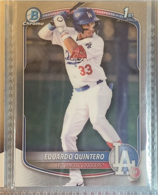 2025 Bowman Chrome Prospects #BCP-115 Eduardo Quintero — front
