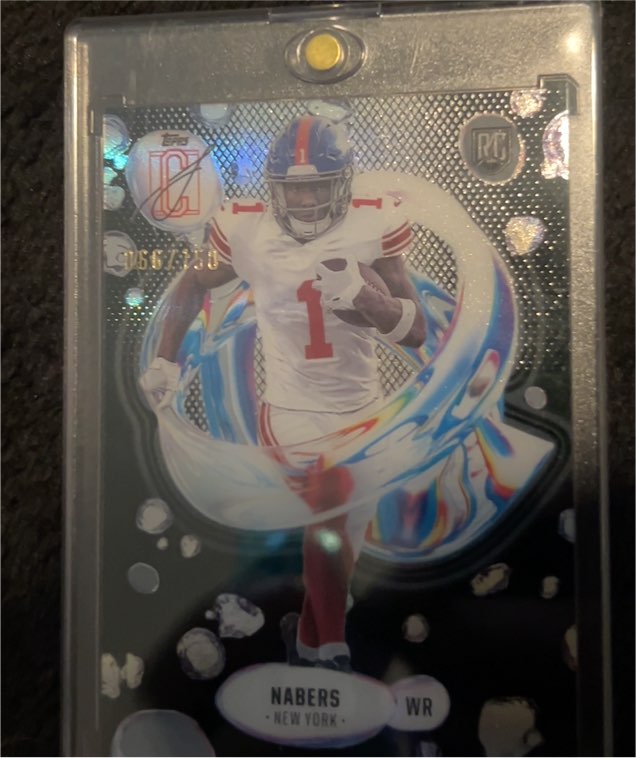 2024 Topps Signature Class Fluidity #F-7 Malik Nabers — front