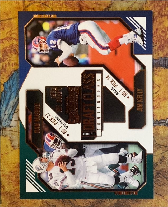 2024 Panini Contenders #9 Vinny Testaverde / Jim Harbaugh Historic Draft Class — front