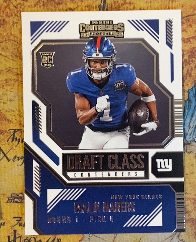 2024 Panini Contenders #5 Malik Nabers Draft Class Contenders — front