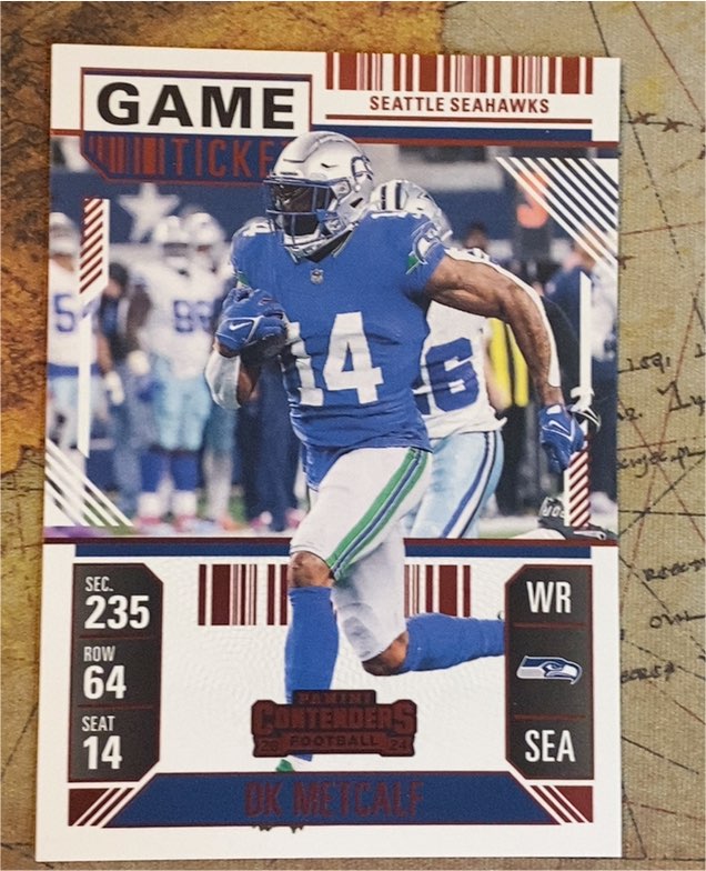 2024 Panini Contenders Football #91 DK Metcalf — front