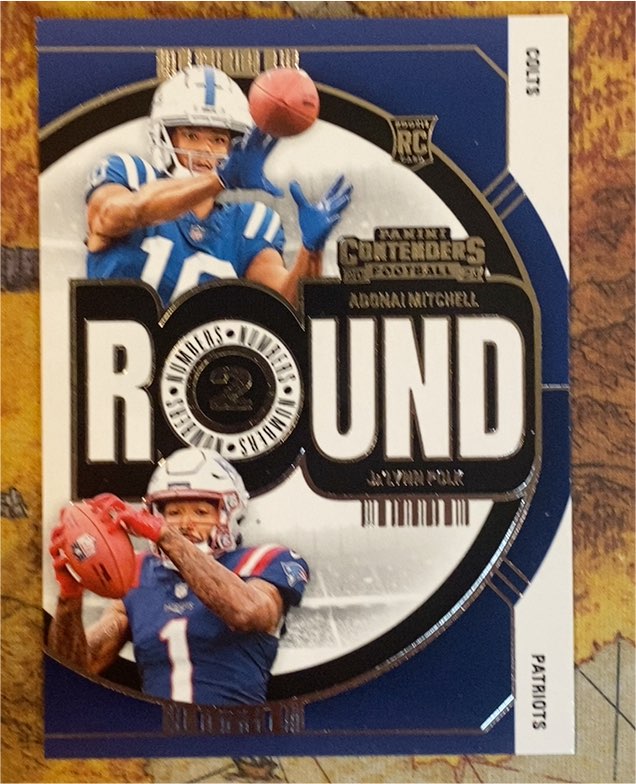 2024 Panini Contenders Round Numbers #2 Adonai Mitchell — front