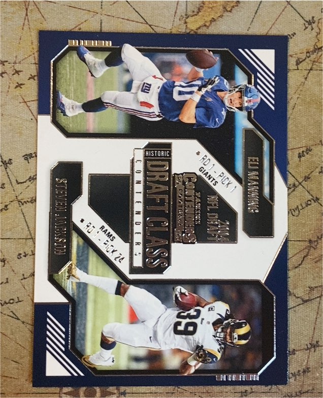 2024 Panini Contenders Historic Draft Class # Eli Manning / Steven Jackson — front