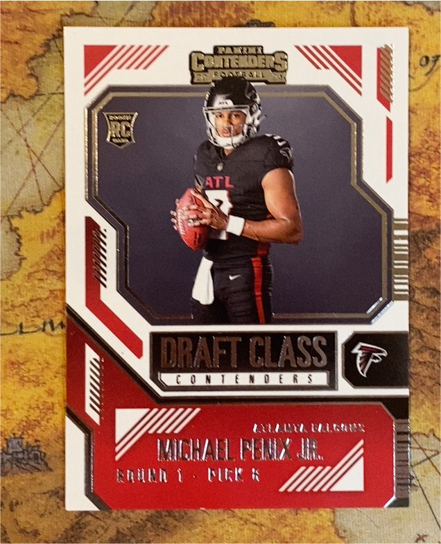 2024 Panini Contenders Draft Class #9 Michael Penix Jr. — front