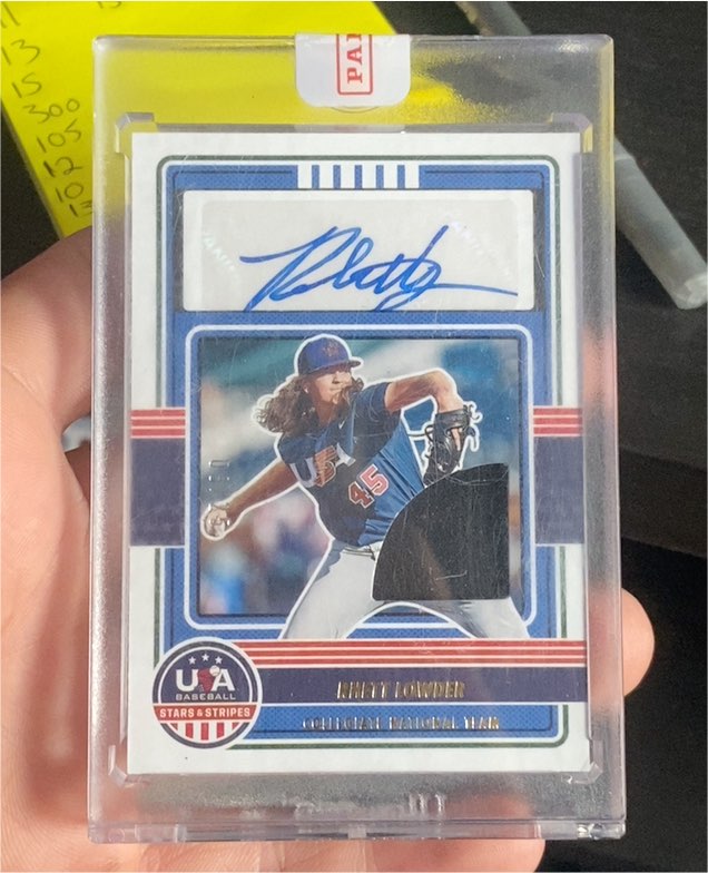 2023 Panini USA Baseball Stars & Stripes #22 Rhett Lowder — front