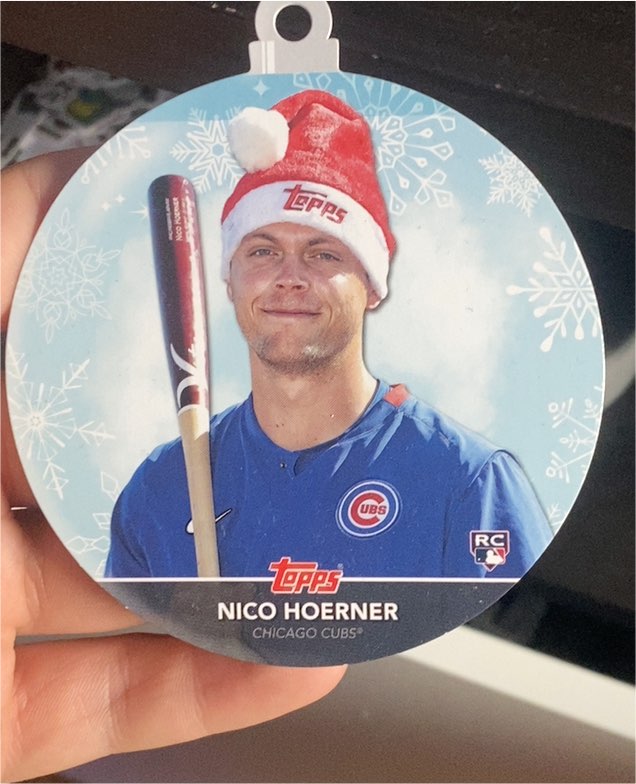 2020 Topps Holiday #WHO-NH Nico Hoerner — front
