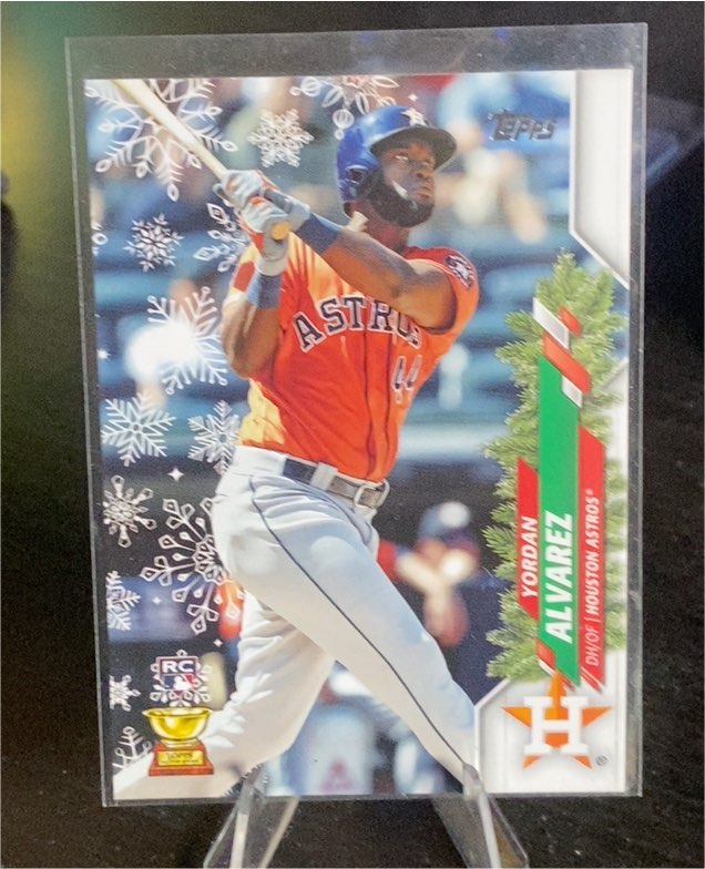 2020 Topps Holiday #HW105 Yordan Alvarez Rookie — front