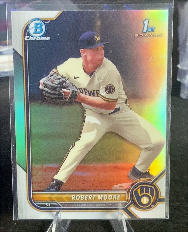 2022 Bowman Chrome #BDC-131 Robert Moore — front