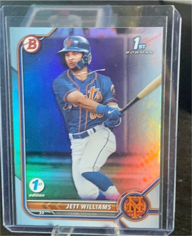 2022 Bowman Draft Chrome #BDC-190 Jett Williams — front