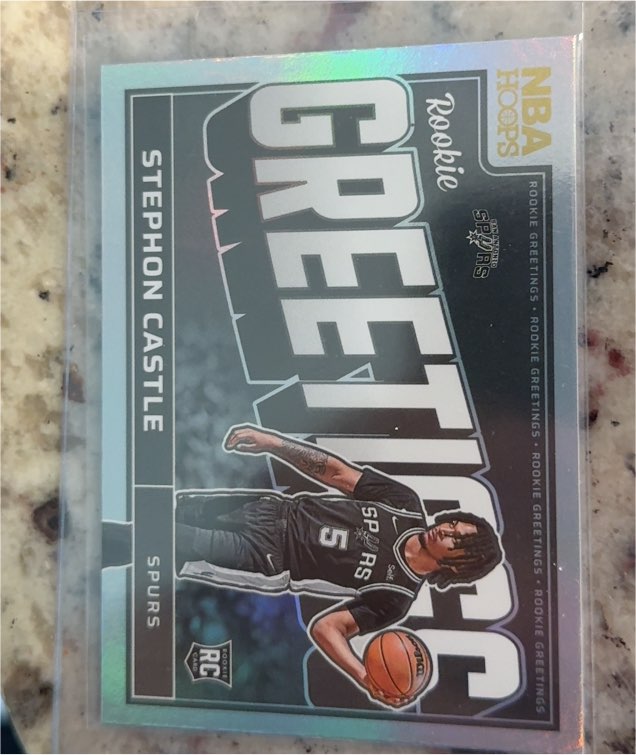2024-25 Panini NBA Hoops Rookie Greetings #13 Stephon Castle — front