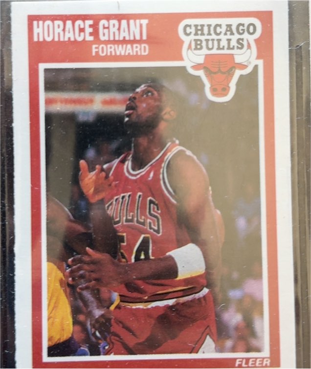 1989-90 Fleer #20 Horace Grant Chicago Bulls — front
