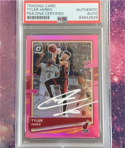 2020-21 Panini Donruss Optic #61 Tyler Herro — front