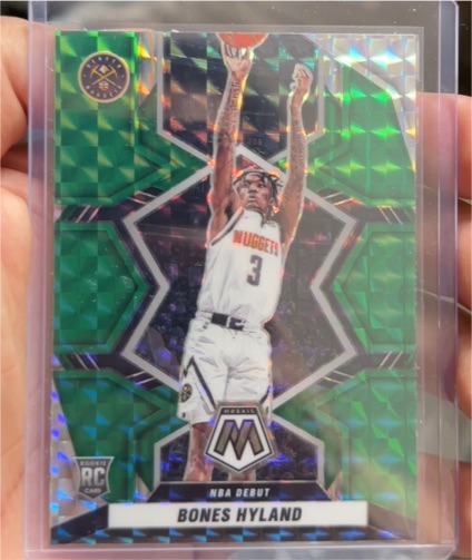 2021-22 Panini Mosaic #271 Bones Hyland NBA Debut — front