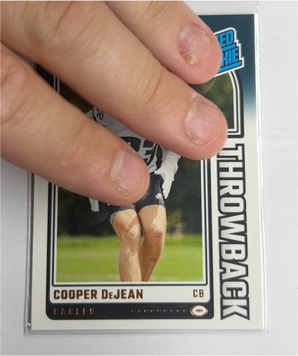 2024 Panini Donruss #47 Cooper DeJean Rated Rookie Throwback — front