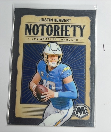 2024 Panini Mosaic #14 Justin Herbert Notoriety — front